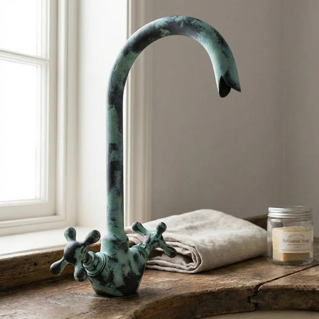 Brass Bathroom Faucet Gooseneck | Crafted with Precision