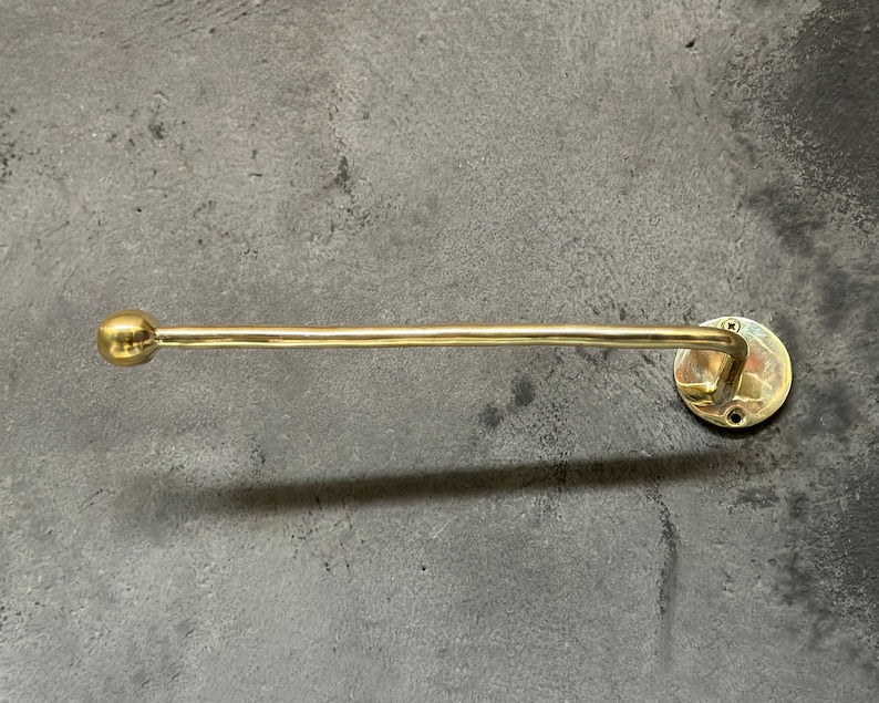 Unlacquered Brass Toilet Paper Holder, Tissue Paper Holder, Toilet Roll Holder - Zayian