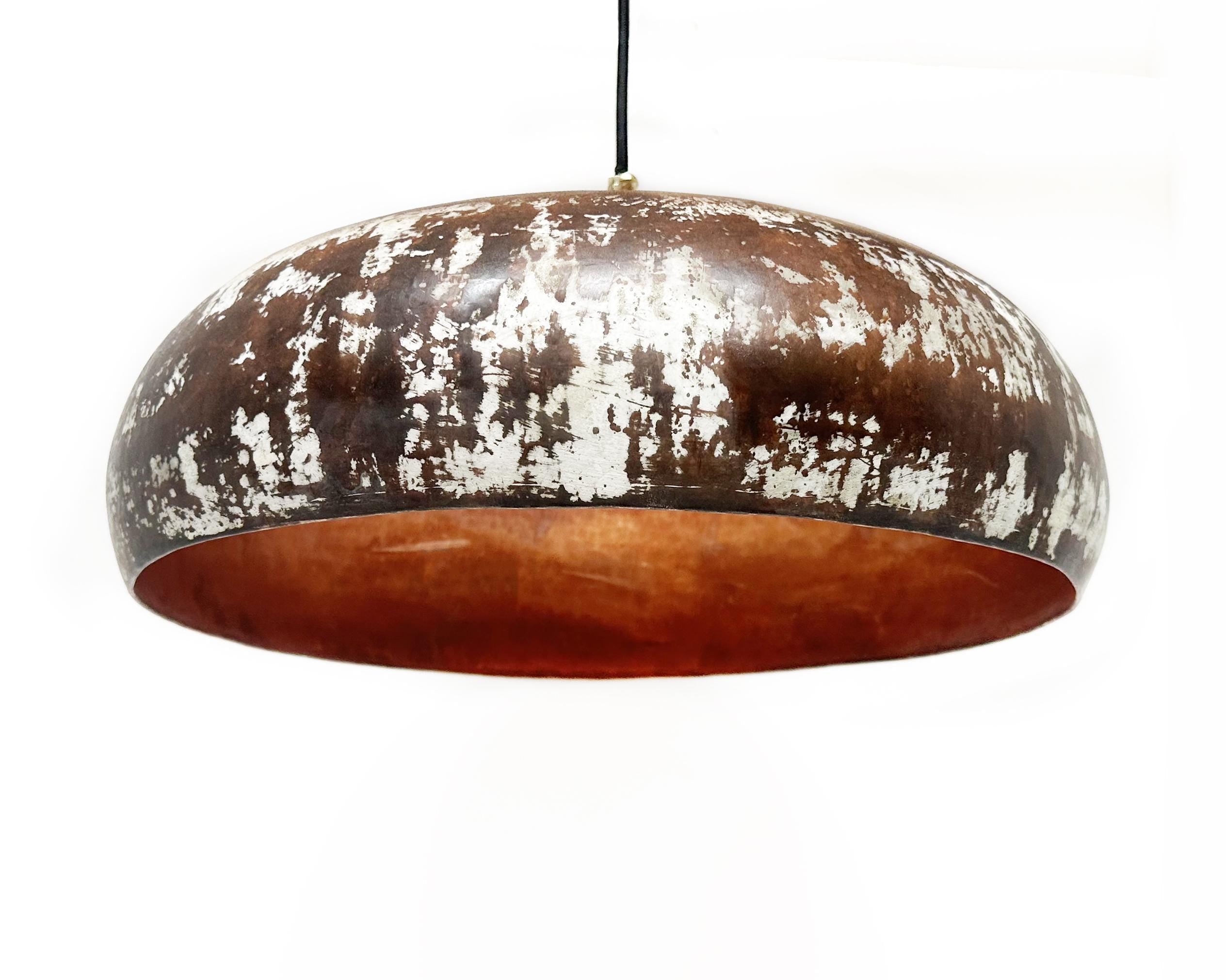 Patina Copper Pendant Light ,Rustic Copper Kitchen Island Lighting - Zayian