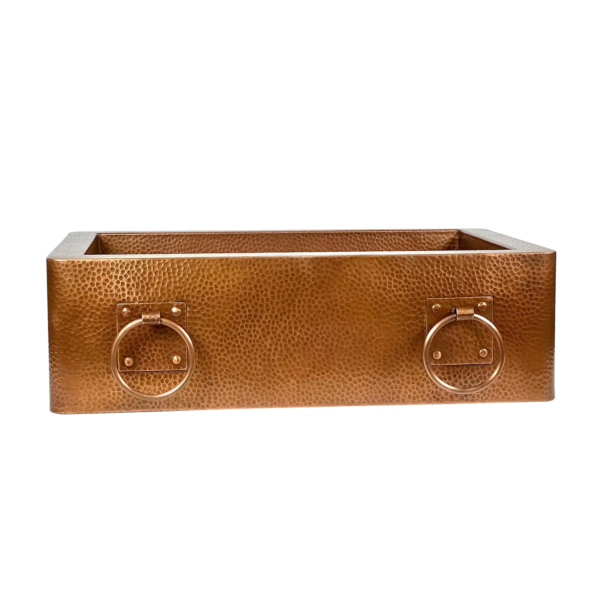 apron sink double bowl with towel rings