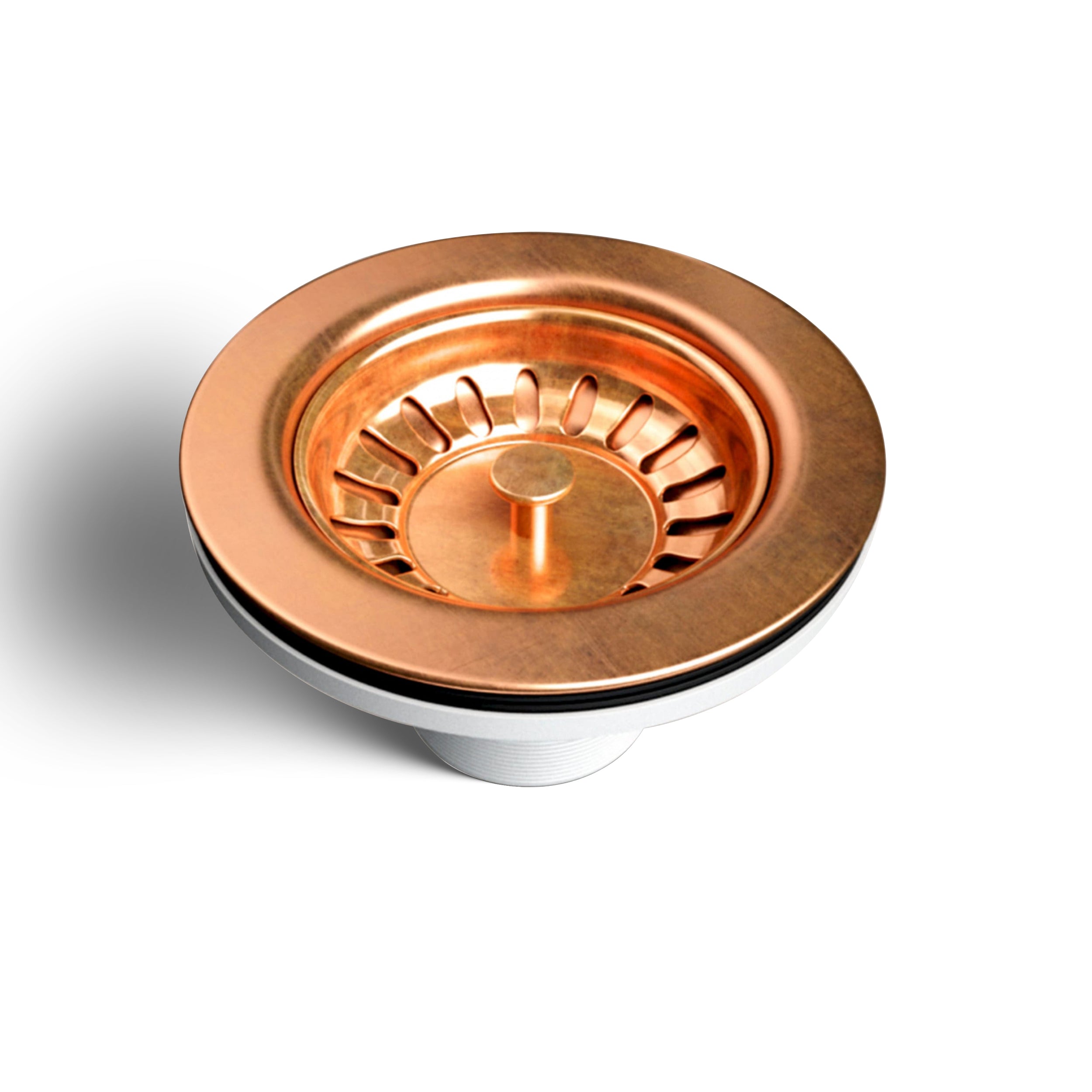 Copper Kitchen Sink Drain with a Basket Strainer - Zayian