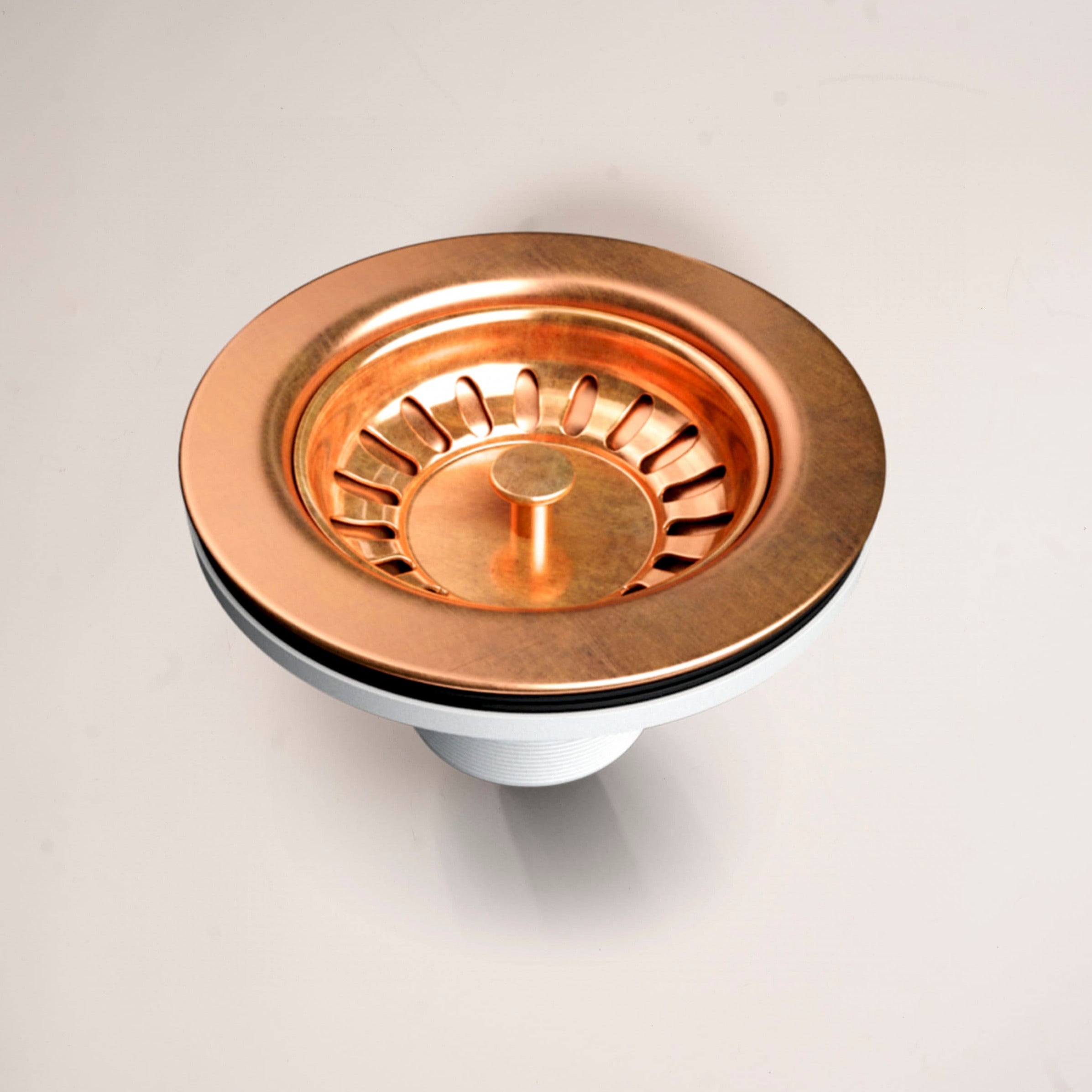 Copper Kitchen Sink Drain with a Basket Strainer Zayian