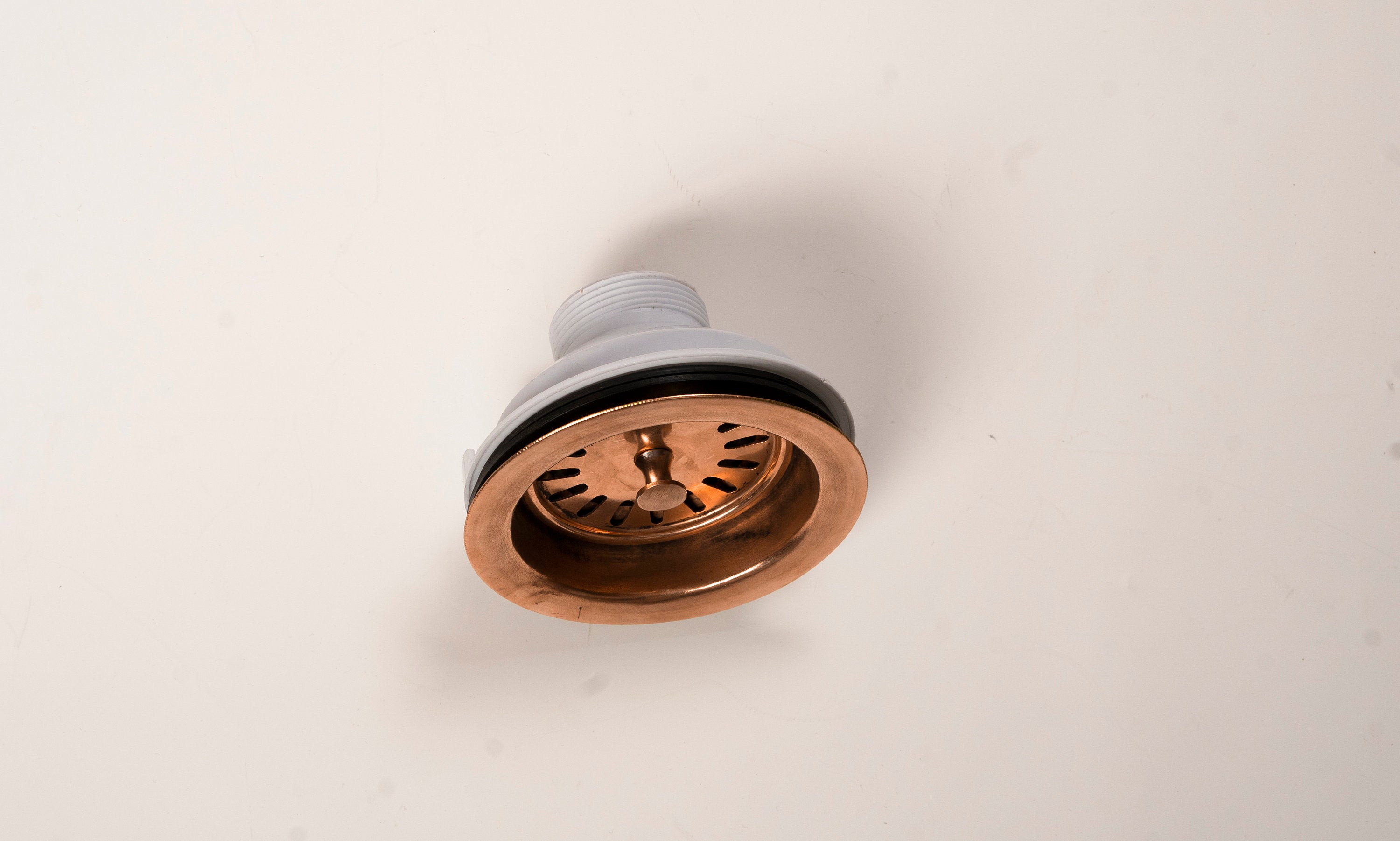 Copper Kitchen Sink Drain with a Basket Strainer Zayian