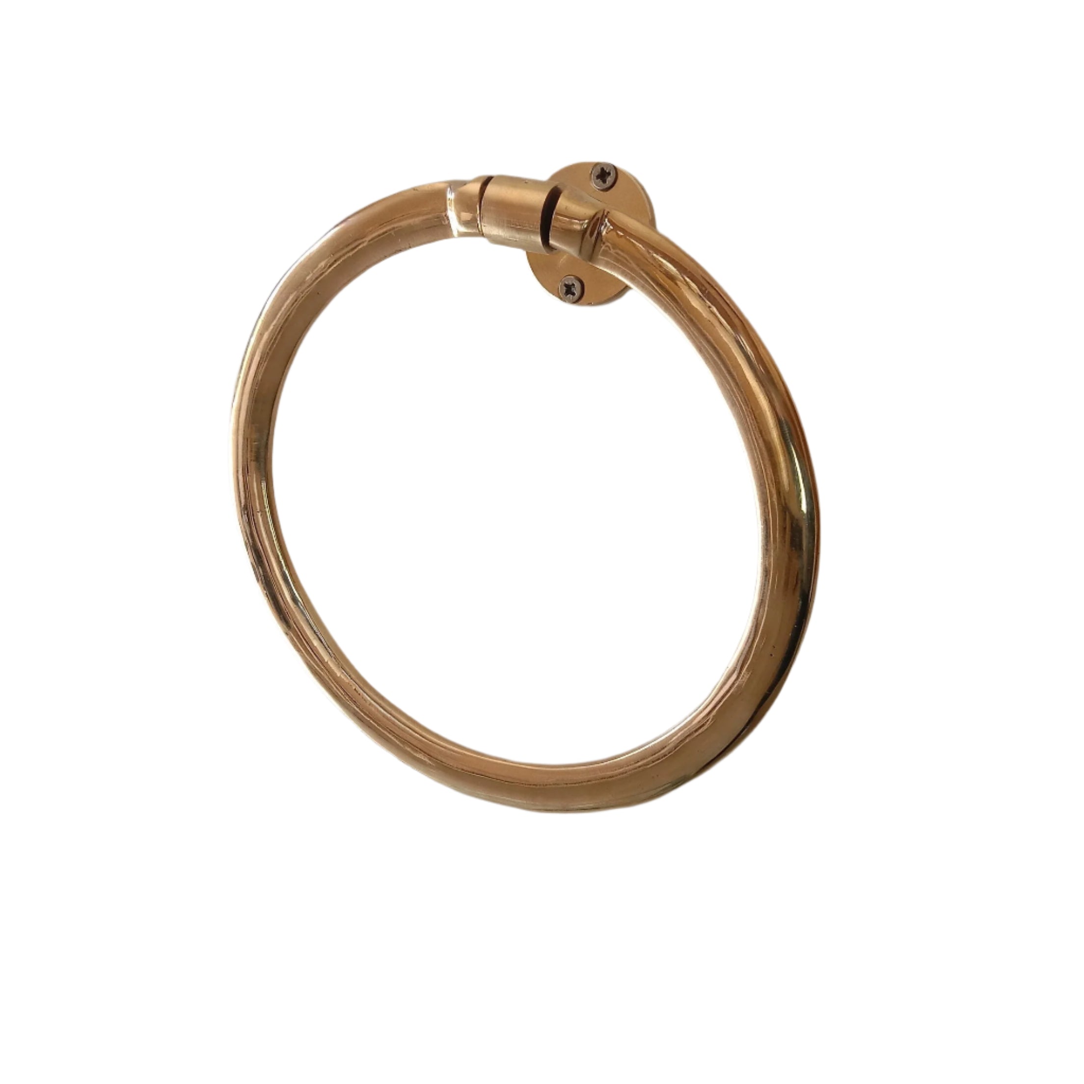 Unlacquered Brass Towel Holder, Wall Mount Solid Brass Towel Rack Zayian