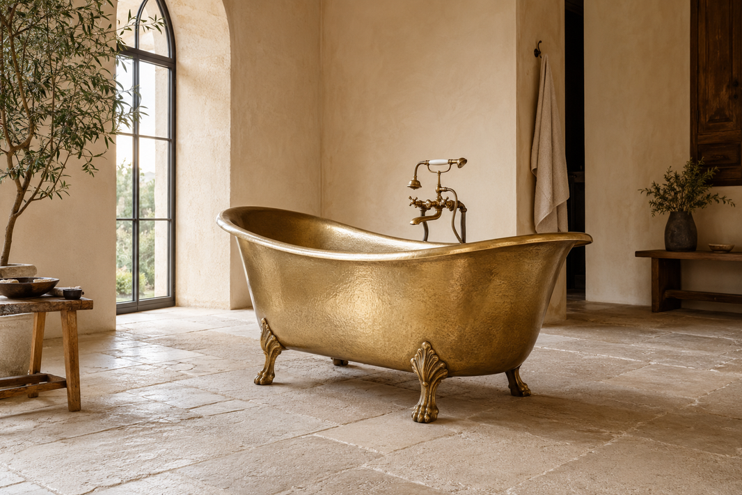 Solid Brass Clawfoot Bathtub: Sizes, Weight and Installation Guide