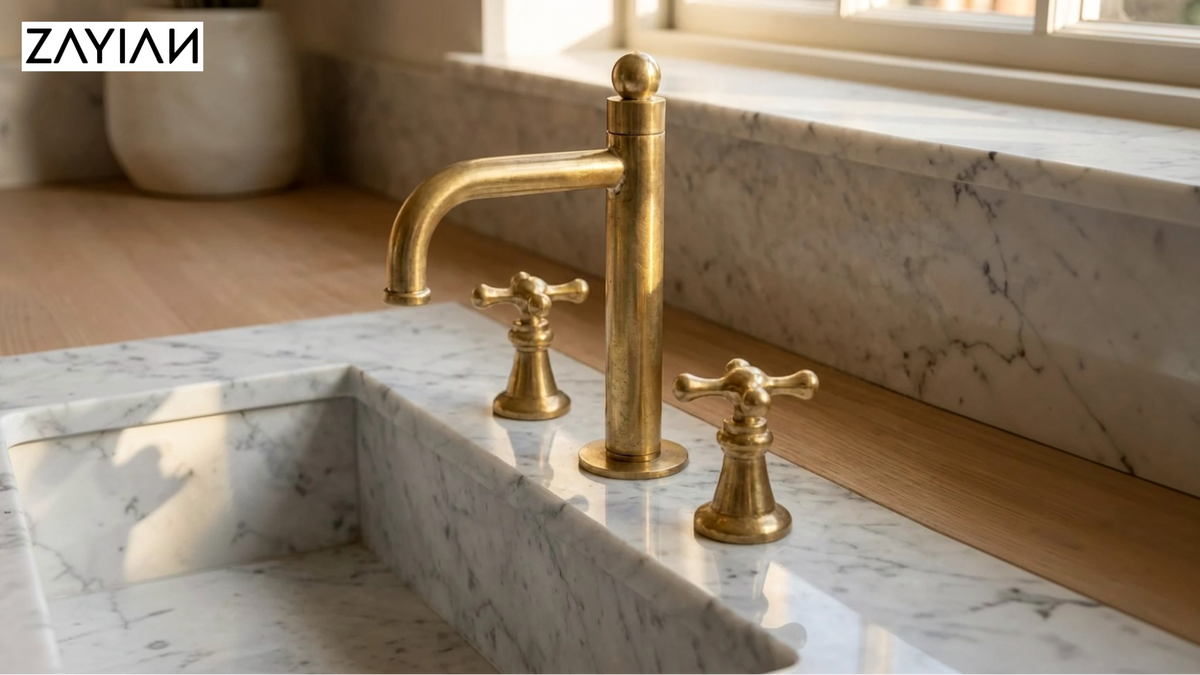 How to Choose an Unlacquered Brass Bathroom Faucet