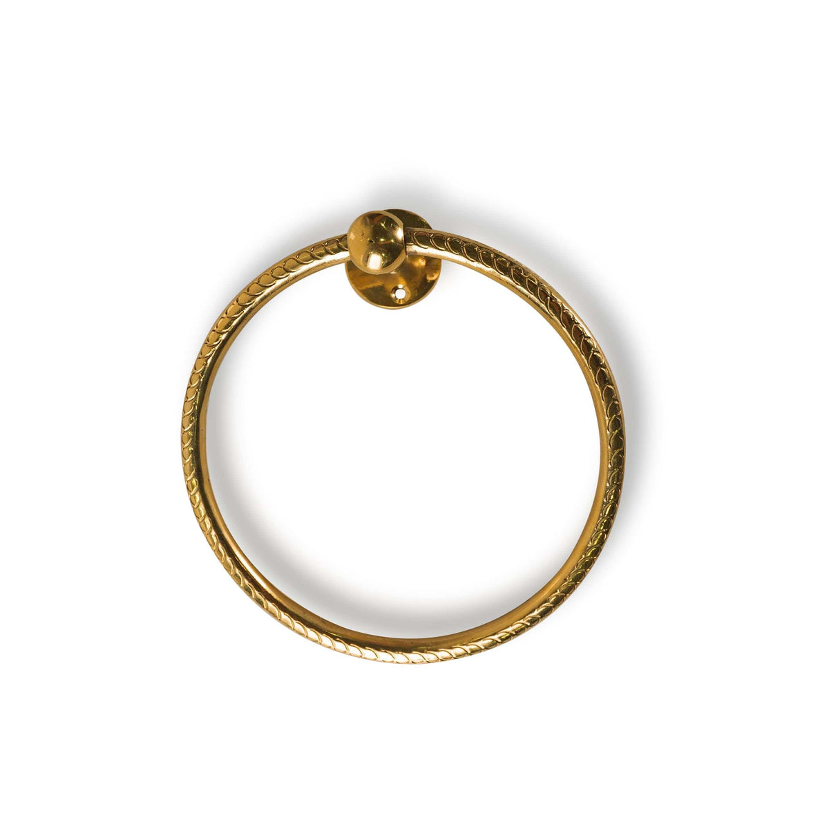 Unlacquered Brass Towel Ring: Placement and Powder Room Styling Guide
