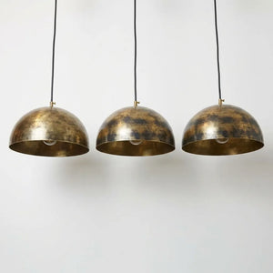 Vintage Industrial Ceiling Lamp, Antique Aged Brass Hanging Light Fixture for Kitchen Island & Dining RoomVintage Industrial Ceiling Lamp - Aged Brass Hanging Light Fixture