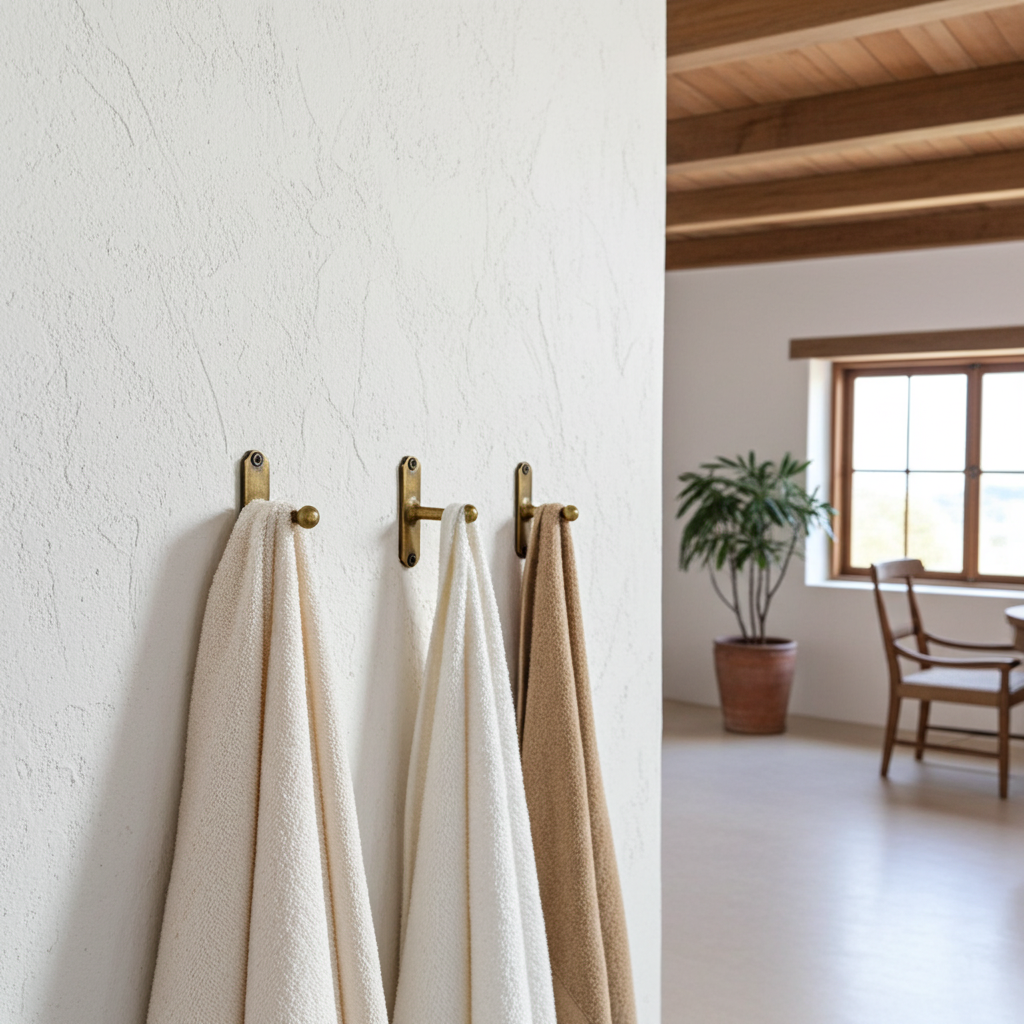 Minimalist Solid Brass Wall Hooks – Vintage Bronze Coat & Bag Hangers - Zayian