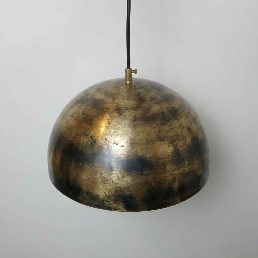 Vintage Industrial Ceiling Lamp, Antique Aged Brass Hanging Light Fixture for Kitchen Island & Dining RoomVintage Industrial Ceiling Lamp - Aged Brass Hanging Light Fixture