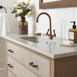 Oil Rubbed Bronze Bathroom Faucet – Vintage Gooseneck Vanity Sink Tap - Zayian