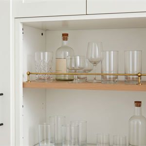 Unlacquered Brass Gallery Rail – Solid Brass Kitchen Shelf Safety Bar - Zayian