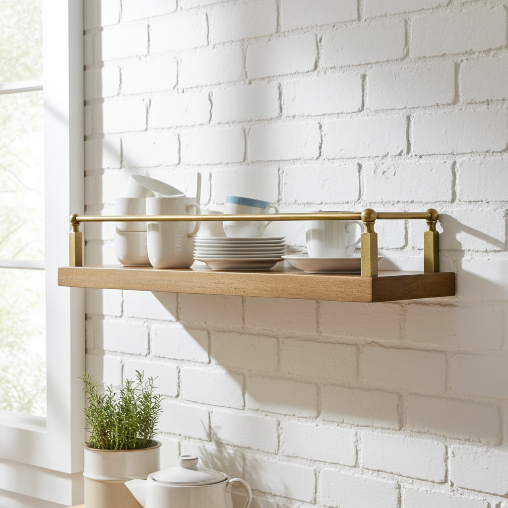 Artisanal Brass Gallery Rail