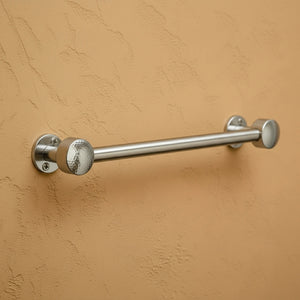 Hammered Chrome Towel Bar