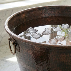 Hand-Hammered Copper Ice Bath Tub - Luxury Cold Plunge Soaking Tub for Bathroom & SpaHand-Hammered Copper Ice Bath Tub - Luxury Cold Plunge Soaking Tub 