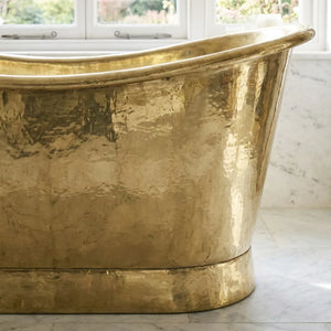 Handmade Solid Brass Freestanding Bathtub - Luxury Hammered Soaking TubLuxury Handmade Brass Freestanding Bathtub | Hammered Soaking Tub