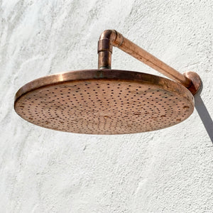 Handmade Copper Outdoor Rain Shower Head - Zayian