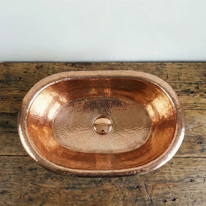 Luxury Green Patina Copper Vessel Sink – Handcrafted Oxidized Tub Basin