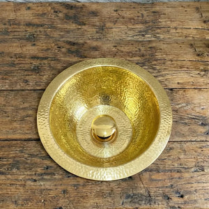 Luxury Hammered Brass Bathroom Sink | Handmade Solid Brass Basin