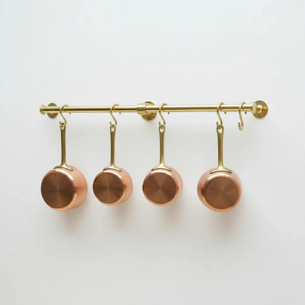 Solid Brass Wall Mounted Kitchen Rail 