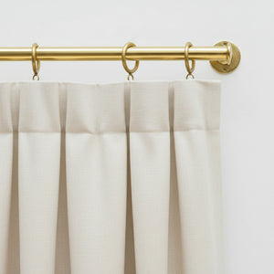 Solid Unlacquered Brass Curtain Rod