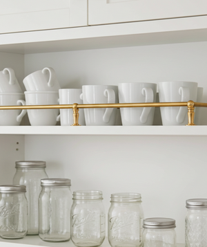 Unlacquered Brass Gallery Rail 1