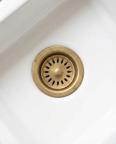 Unlacquered Brass Sink Strainer for KitchenUnlacquered Brass Sink Strainer for Kitchen | Crafted with Precision