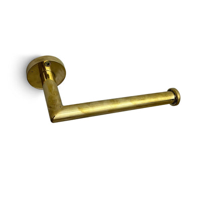 Unlacquered brass Toilet Paper Roll HolderUnlacquered Brass Toilet Paper Roll Holder, Wall Mount