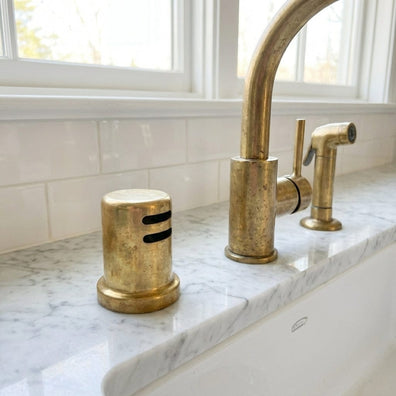 Unlacquered Brass Air Gap CoverUnlacquered Brass Dishwasher Air Gap Cover