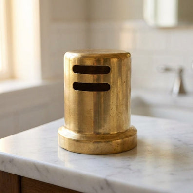 Unlacquered Brass Air Gap CoverUnlacquered Brass Dishwasher Air Gap Cover