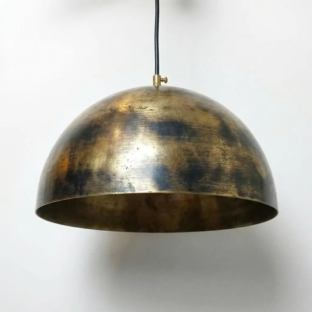 Vintage Industrial Ceiling Lamp, Antique Aged Brass Hanging Light Fixture for Kitchen Island & Dining RoomVintage Industrial Ceiling Lamp - Aged Brass Hanging Light Fixture