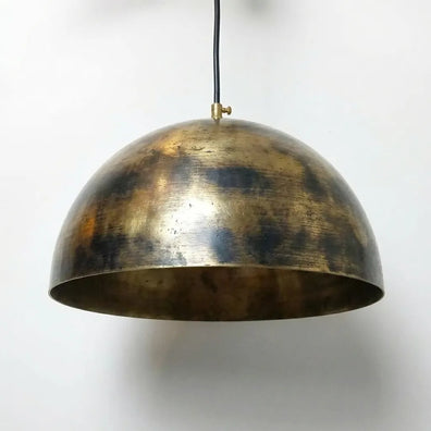 Vintage Industrial Ceiling Lamp, Antique Aged Brass Hanging Light Fixture for Kitchen Island & Dining RoomVintage Industrial Ceiling Lamp - Aged Brass Hanging Light Fixture