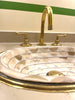 Load image into Gallery viewer, Unlacquered Brass 3 holes Faucet,  Solid Brass Widepspread Tap Zayian