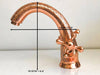 Laden Sie das Bild in den Galerie-Viewer, Rustic Elegance Copper Sink Faucet for Charming Bathroom
