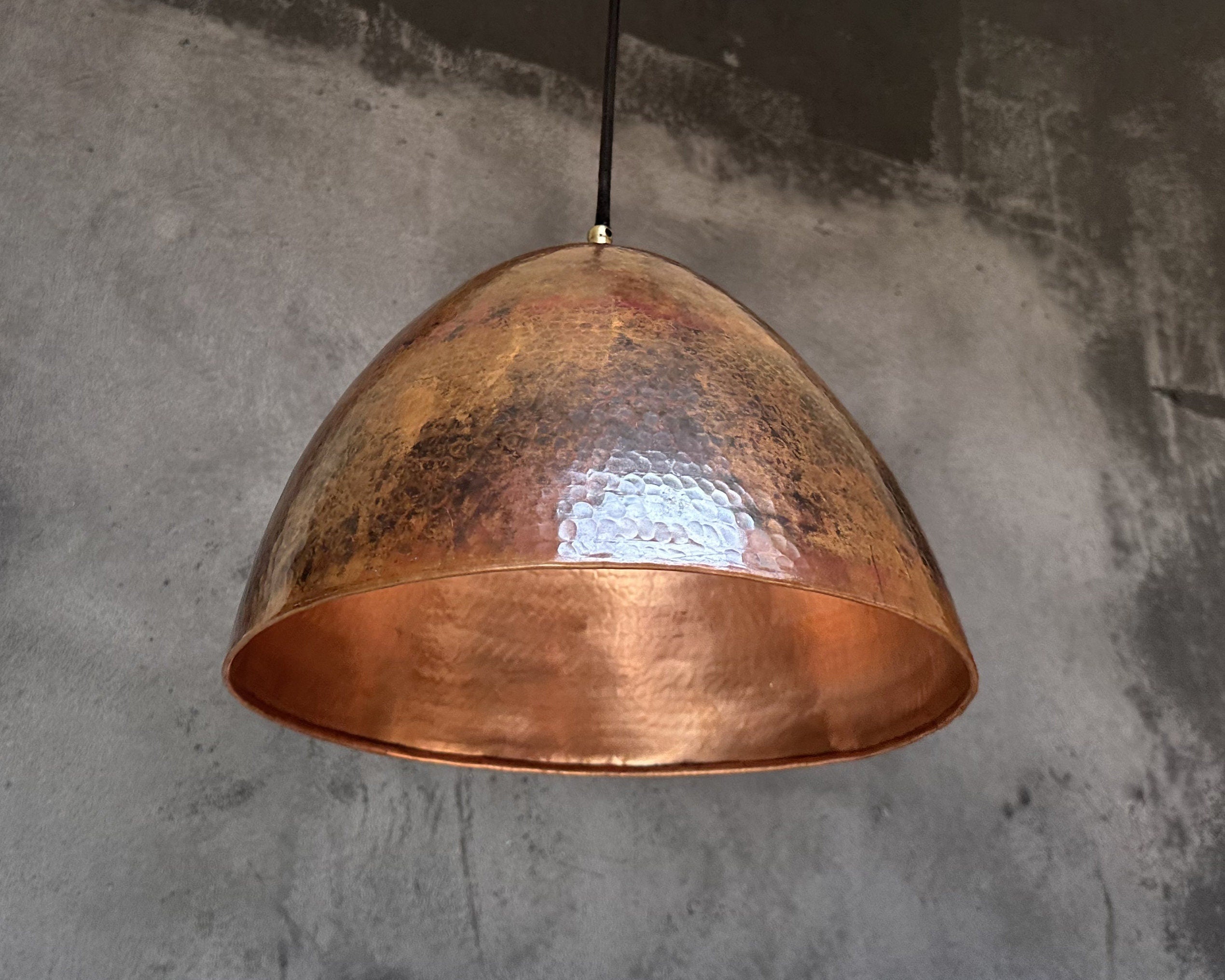 Rustic Copper Lights Rustic Copper Pendant Light for Kitchen Island Lighting