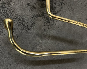 Handcrafted Solid Brass Toilet Roll Holder Stylish Brass Wall Mount Toilet Paper Holder Bathroom - Zayian