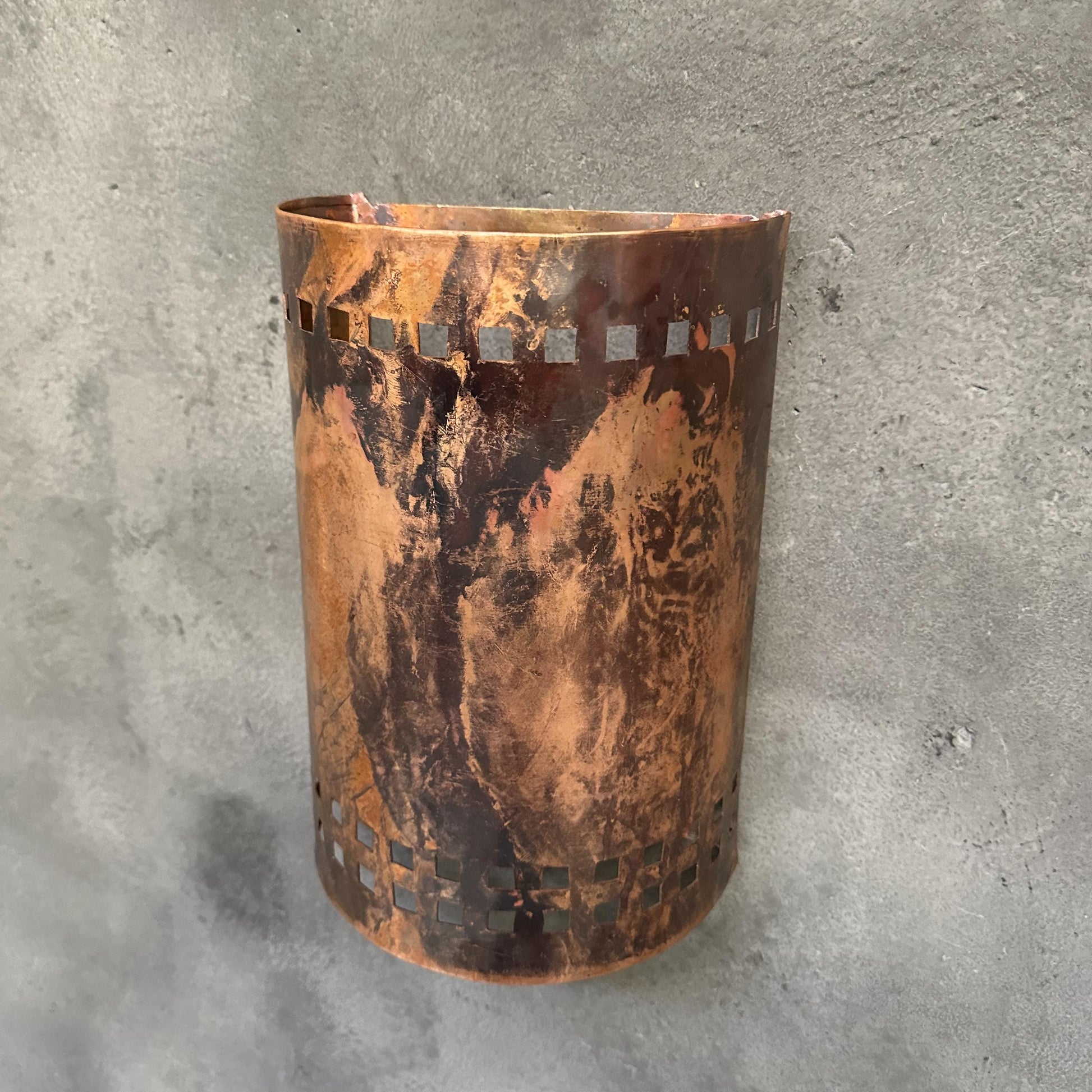 Half Round Wall Sconce Lamp, Copper Outdoor Wall Light Fixtures - Zayian