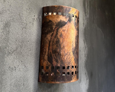 Half Round Wall Sconce Lamp, Copper Outdoor Wall Light FixturesHalf Round Wall Sconce Lamp, Copper Outdoor Wall Light Fixtures