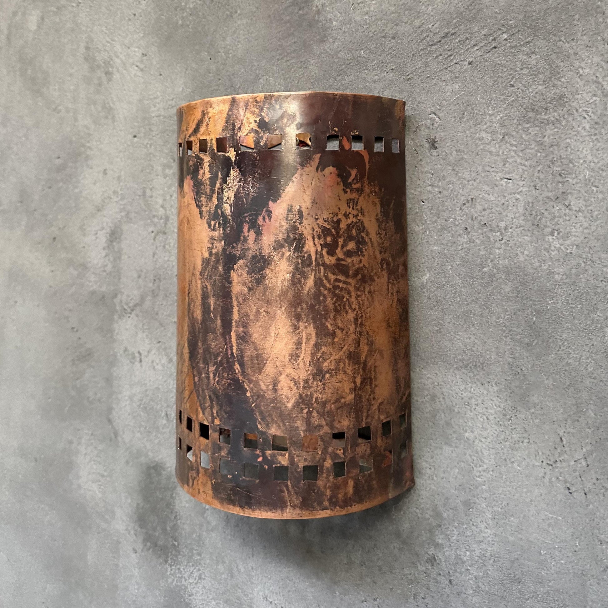 Half Round Wall Sconce Lamp, Copper Outdoor Wall Light Fixtures - Zayian