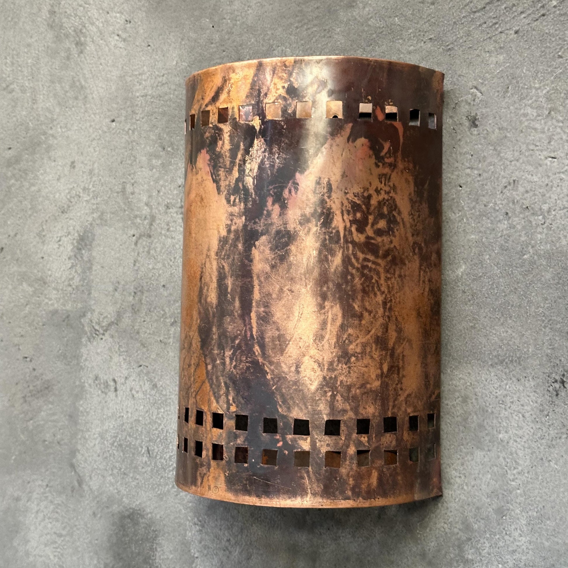 Half Round Wall Sconce Lamp, Copper Outdoor Wall Light Fixtures - Zayian