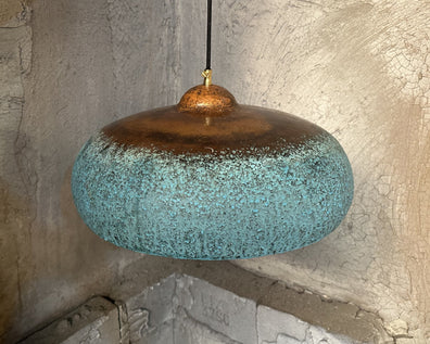 Blue Patina Copper Kitchen Island LightingBlue Patina Copper Kitchen Island Lighting,  Satisfied or refunded