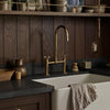 Afbeelding laden in Galerijviewer, Unlacquered Solid Brass Kitchen Faucet