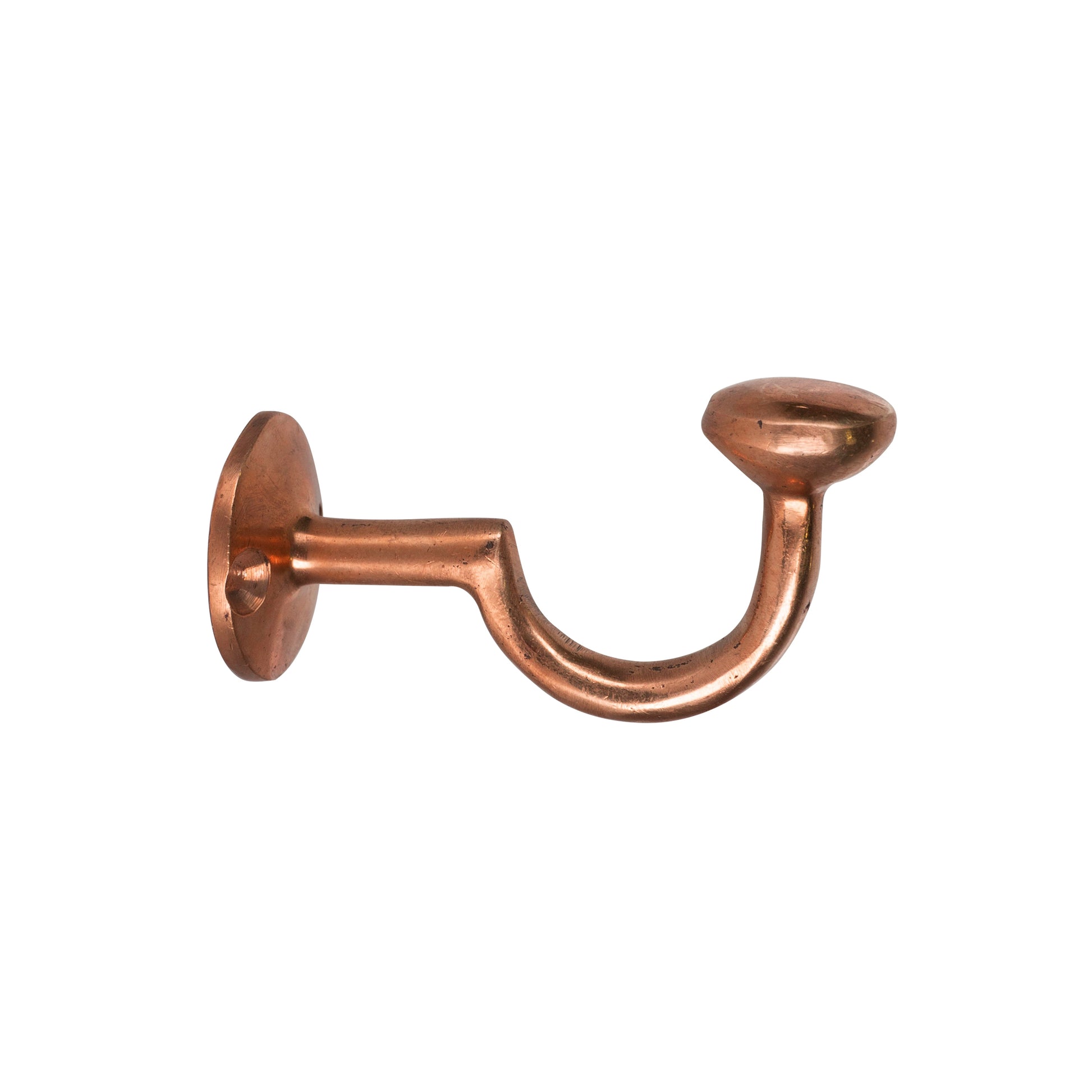 Set of Handcrafted Unlacquered Brass Coat Hooks - Zayian