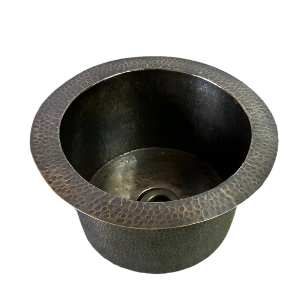 Patina brass Round Bar Sink