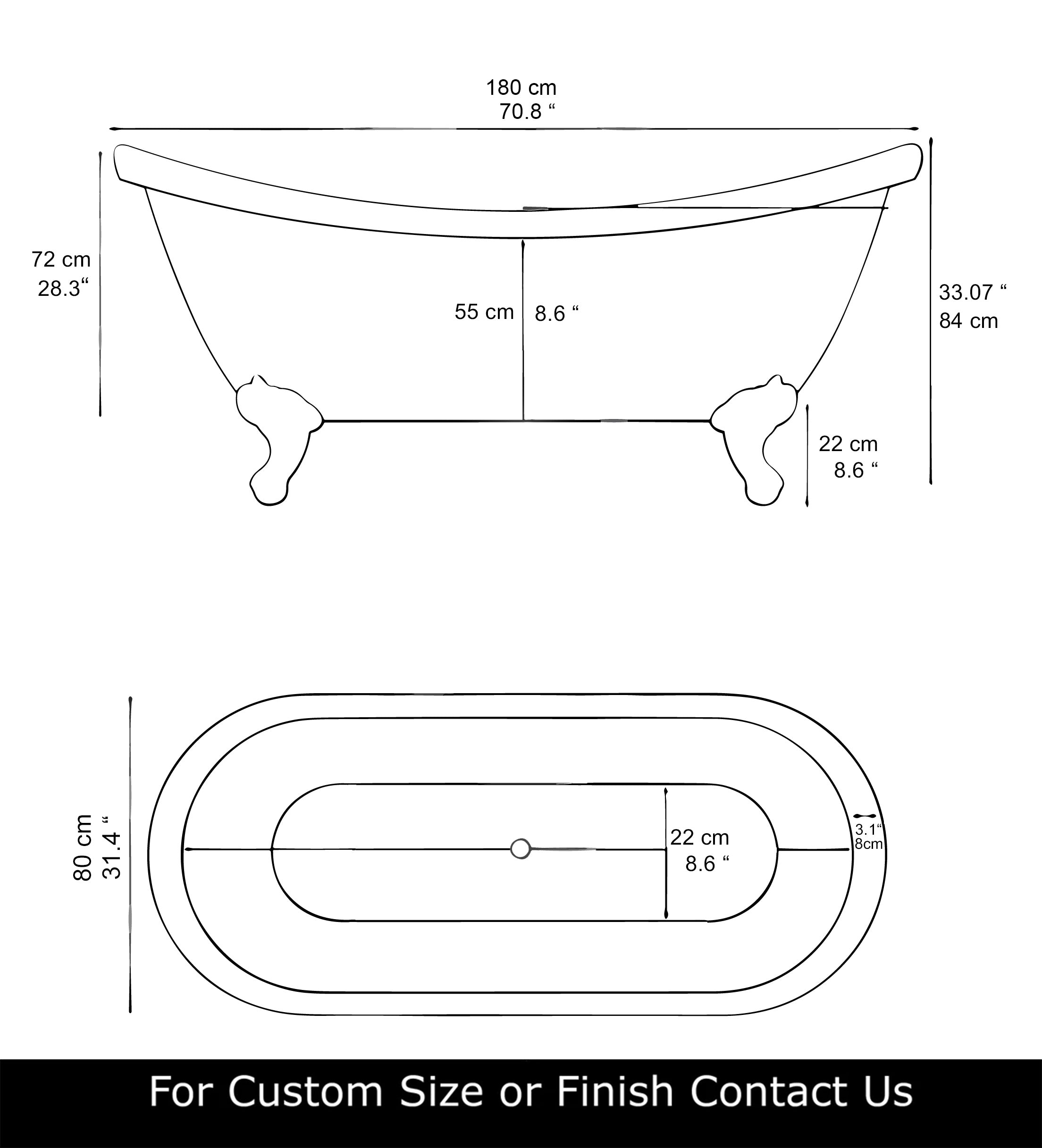 Luxurious Brass Bathtub , Brass Bathtub Clawfoot - Zayian