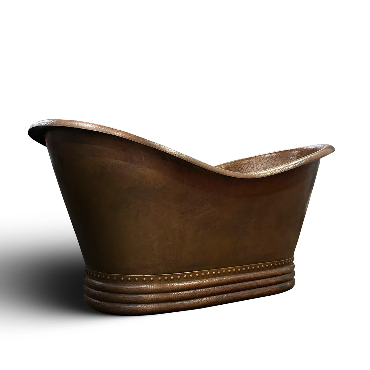 Brown Copper Freestanding Soaking Tub
