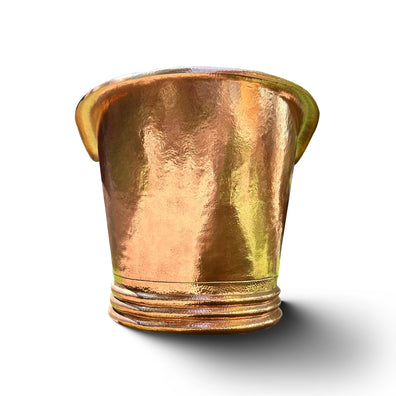 Solid Copper Bathtub - Copper Soaking TubSolid Copper Freestanding Soaking Tub, Polished Interior