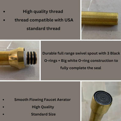 Unlacquered Brass 3 holes Faucet, Solid Brass Widespread Vanity TapUnlacquered Brass 3 holes Faucet, Solid Brass Widespread Vanity Tap
