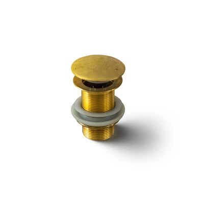 Solid Brass Pop Up Drain Stopper – 1-1/4" Vessel Sink Bathroom Drain - Zayian
