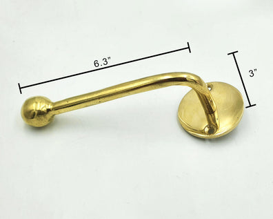 Handmade Unlacquered Brass Toilet Paper Holder - Minimalist Wall Mounted Bathroom HardwareWall Mounted Bathroom Hardware- Shop Artisan 